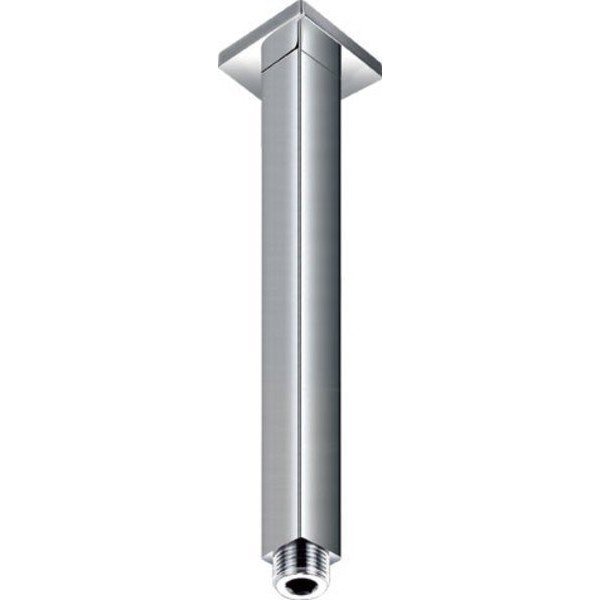 Przyłącze do prysznica z mosiądzu w kolorze srebra z połyskiem – Sapho