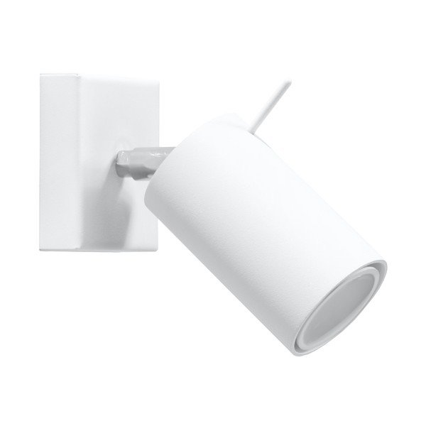 Biała metalowa lampa punktowa 8x8 cm Etna – Sollux