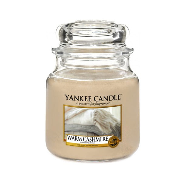 Świeca zapachowa Yankee Candle Rozgrzewający Kaszmir, czas palenia 65–90 godzin