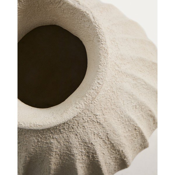 Kremowy ręcznie wykonany/wysoki wazon z papier mâché (wysokość 67 cm) Arquena – Kave Home-image-2