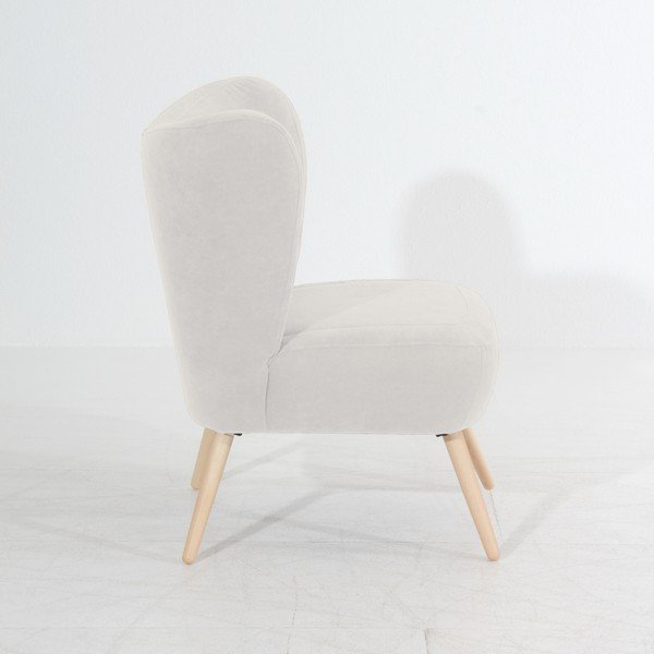 Kremowy fotel Max Winzer Sari Velur-image-2