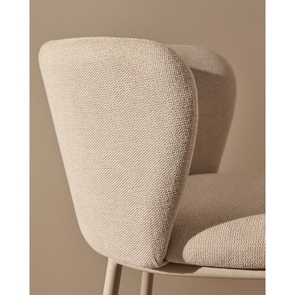 Beżowy hoker (wysokość siedziska 65 cm) Ciselia – Kave Home-image-2