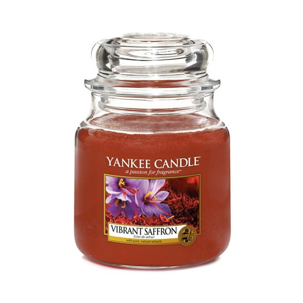 Świeca zapachowa Yankee Candle Szafran, czas palenia 65–90 godzin