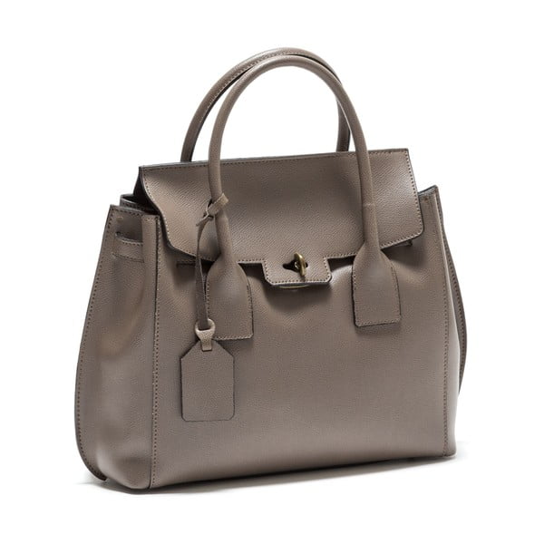 Szaro-brązowa skórzana torebka Isabella Rhea no. 479-image-2