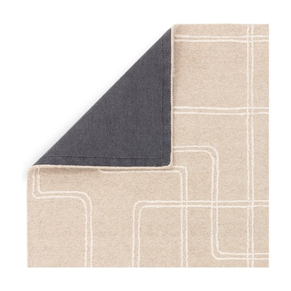 Beżowy wełniany dywan tkany ręcznie 200x300 cm Ada – Asiatic Carpets-image-3