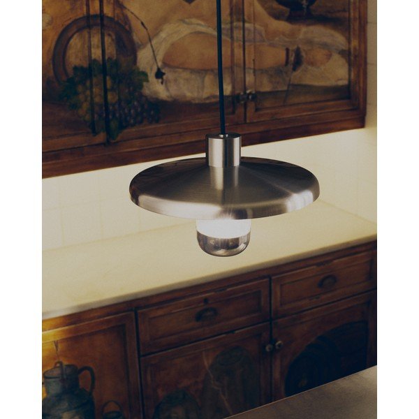 Lampa wisząca w kolorze srebra z metalowym kloszem Nuvira – Kave Home-image-2