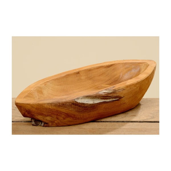 Dekoracyjna miska drewniana Boltze Teak, 25 cm