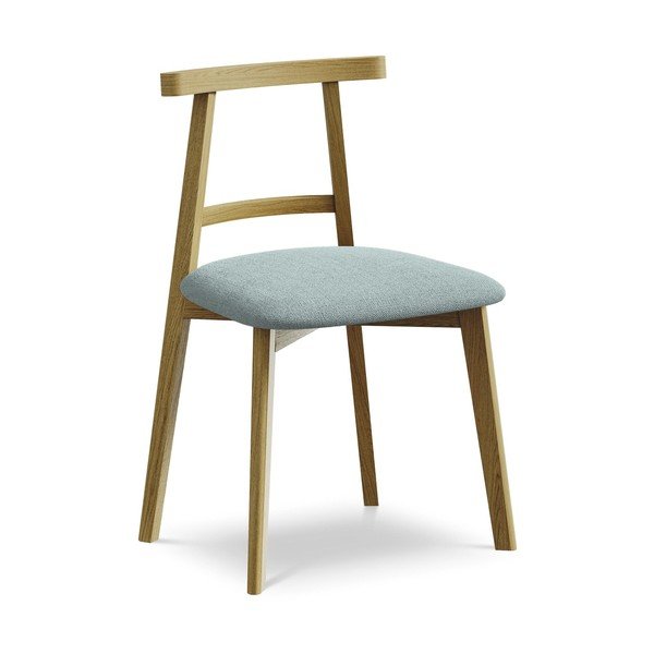 Niebieskie krzesło z litego drewna Ohelo – Makamii