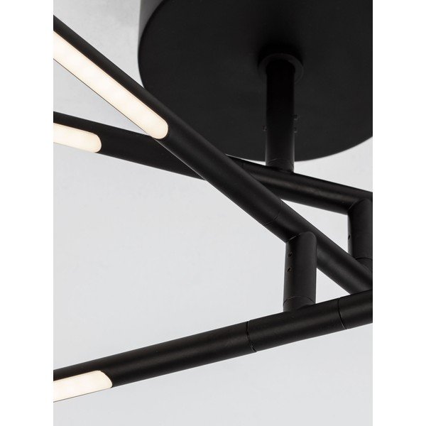 Czarna metalowa lampa sufitowa LED ze ściemniaczem z kloszem ze szkła akrylowego 77x84 cm Raccio – Nova Luce-image-1