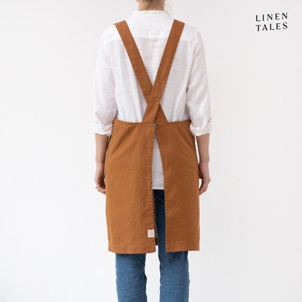 Lniany fartuch Crossback – Linen Tales-image-2