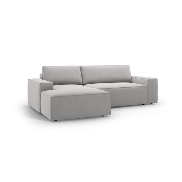 Jasnoszary rozkładany narożnik (lewostronny) Jodie – Micadoni Home-image-2