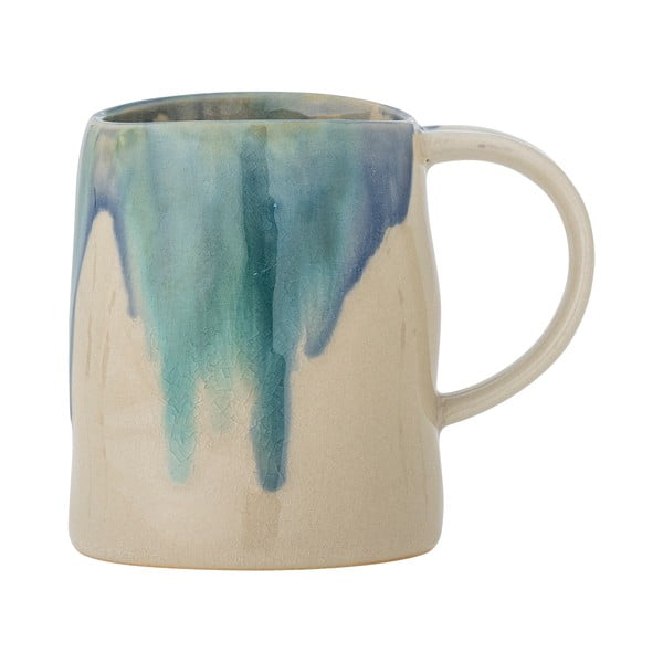 Niebiesko-beżowy kamionkowy kubek 450 ml Yori – Bloomingville