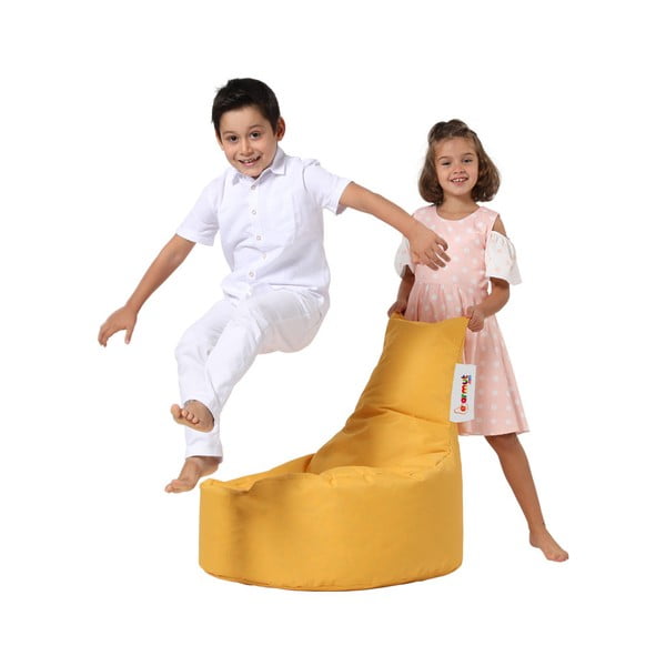 Żółty dziecięcy worek do siedzenia Baton – Floriane Garden-image-4