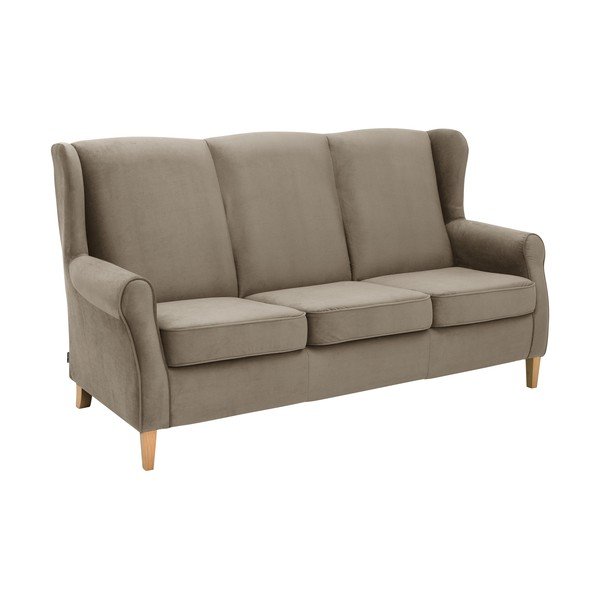 Brązowa aksamitna sofa Max Winzer Lorris, 193 cm-image-1