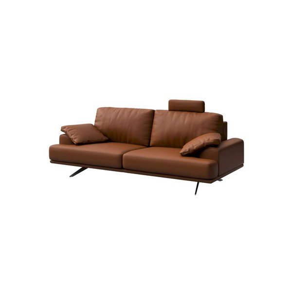 Koniakowa skórzana sofa 220 cm Prado – MESONICA-image-2
