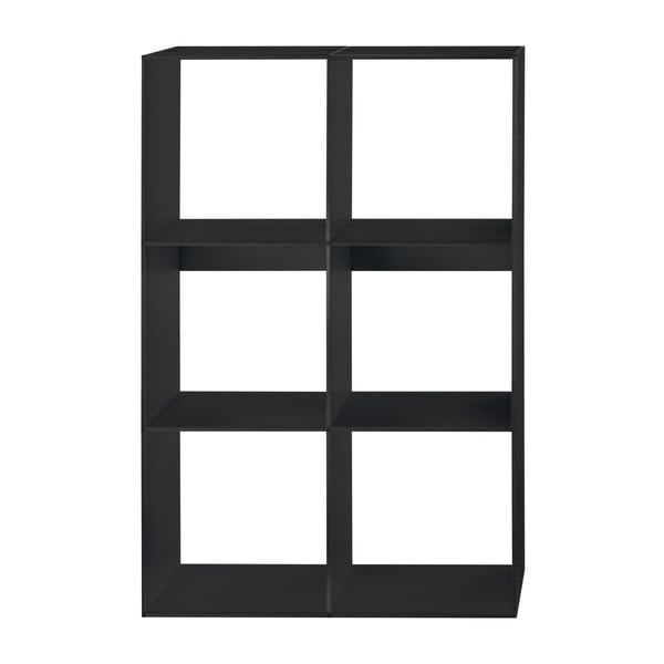 Półki z czarnym wnętrzem Hans Hansen Modul Library 2x3