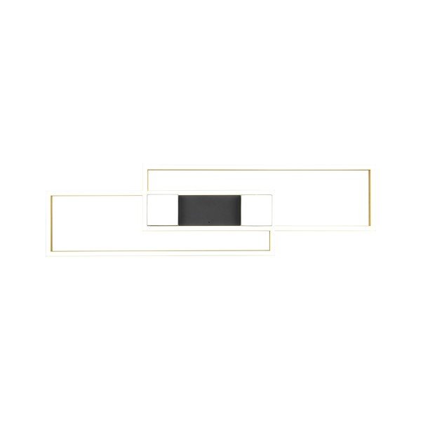 Lampa sufitowa LED w czarno-złotym kolorze ze zdalnym sterowaniem i ściemniaczem 28x100 cm Albany – Trio-image-4