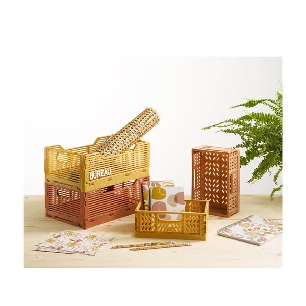 Łososiowy plastikowy pojemnik 21x14.5x8 cm – Homéa-image-3