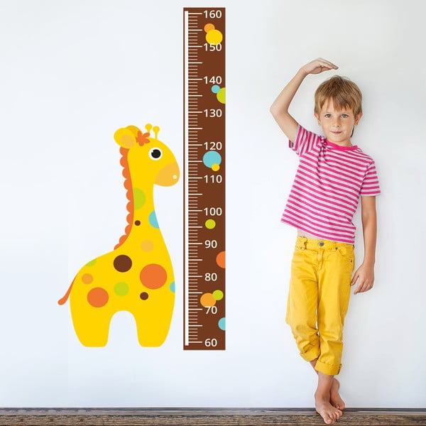 Naklejka ścienna Centymetr z żyrafą, 160 cm