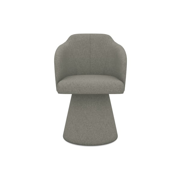 Szary tapicerowany fotel jadalniany Kanoa – Makamii-image-1