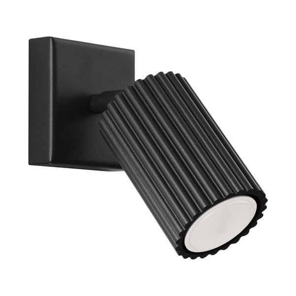 Czarna lampa punktowa 8x16 cm Gleam – Sollux