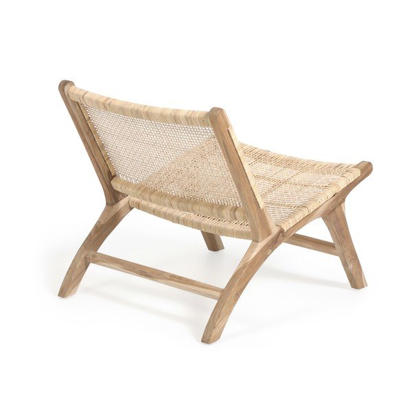 Fotel z plecionką w naturalnym kolorze Beida – Kave Home-image-4