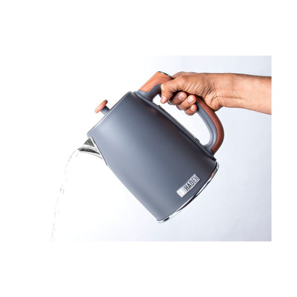 Ciemnoszary czajnik elektryczny 1,7 l Dorchester – Haden-image-3