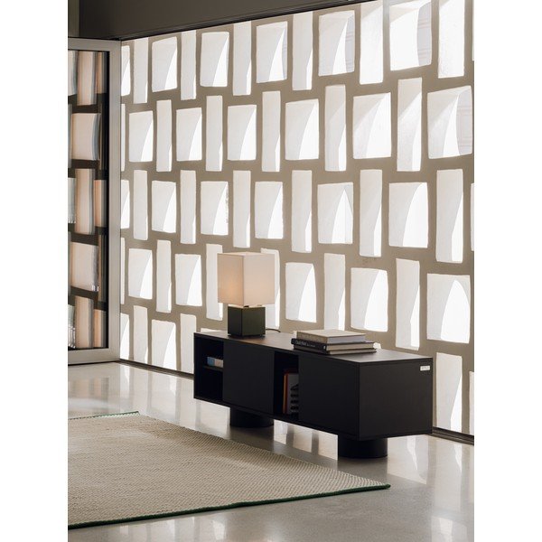 Czarna szafka pod TV 160x48x42 cm Taro – noo.ma-image-1