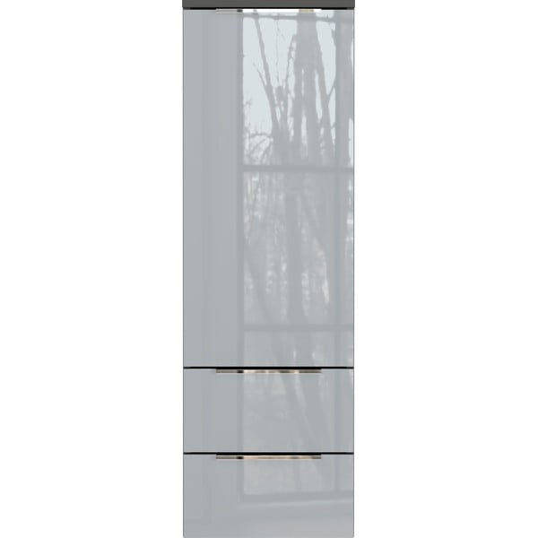 Szara wysoka wisząca szafka łazienkowa 36x111 cm Vasio – Germania
