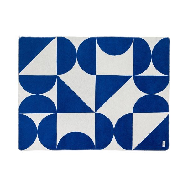 Niebiesko-kremowy koc 150x200 cm Tul – noo.ma