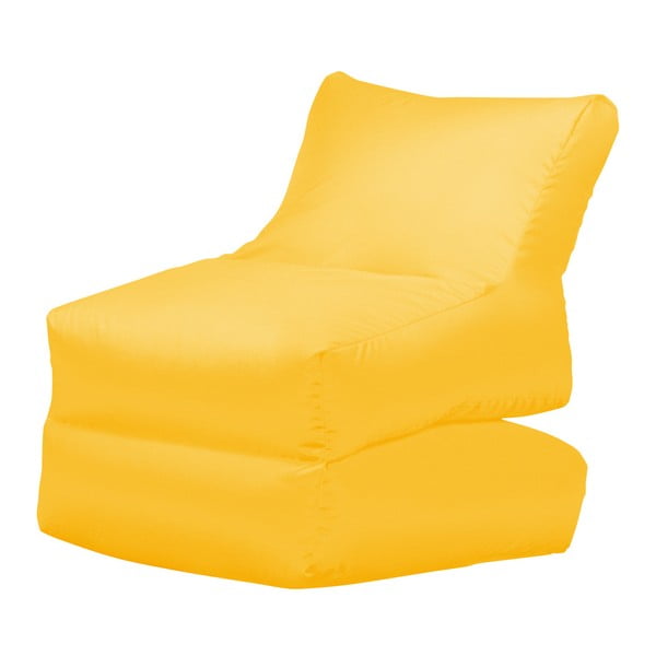 Żółty leżak składany Sit and Chill Lato