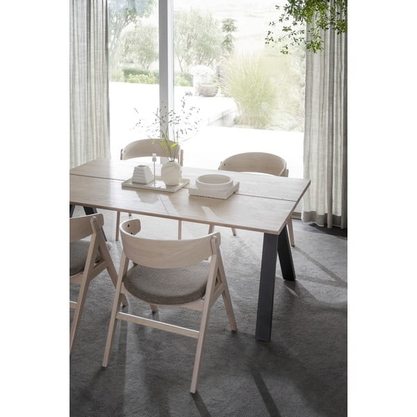 Rozkładany stół z blatem z drewna dębowego 170x100 cm Carradale – Rowico-image-4