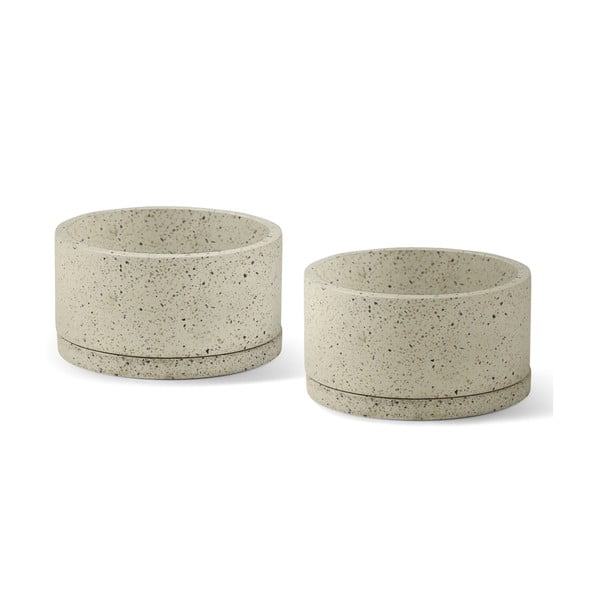 Betonowe doniczki zestaw 2 szt. ø 30 cm Terrazzo – Bonami Selection