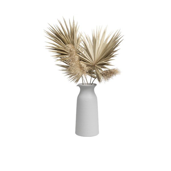 Biały ceramiczny ręcznie wykonany wazon (wysokość 30 cm) Bia – Artevasi-image-4