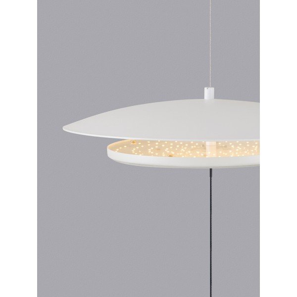 Aluminiowa lampa stojąca LED ze ściemniaczem w matowym białym kolorze (wysokość 370 cm) Olos – Nova Luce-image-2