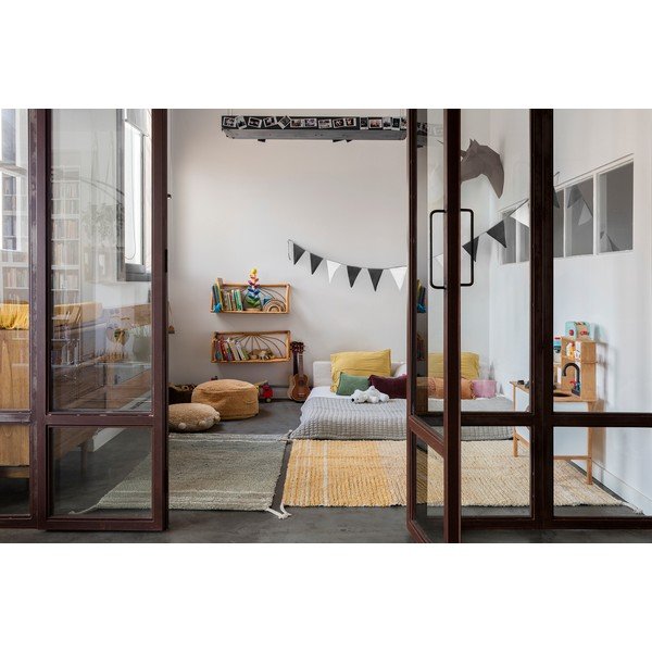 Bawełniany dywan w kolorze ochry 170x240 cm Twin Amber – Lorena Canals-image-1