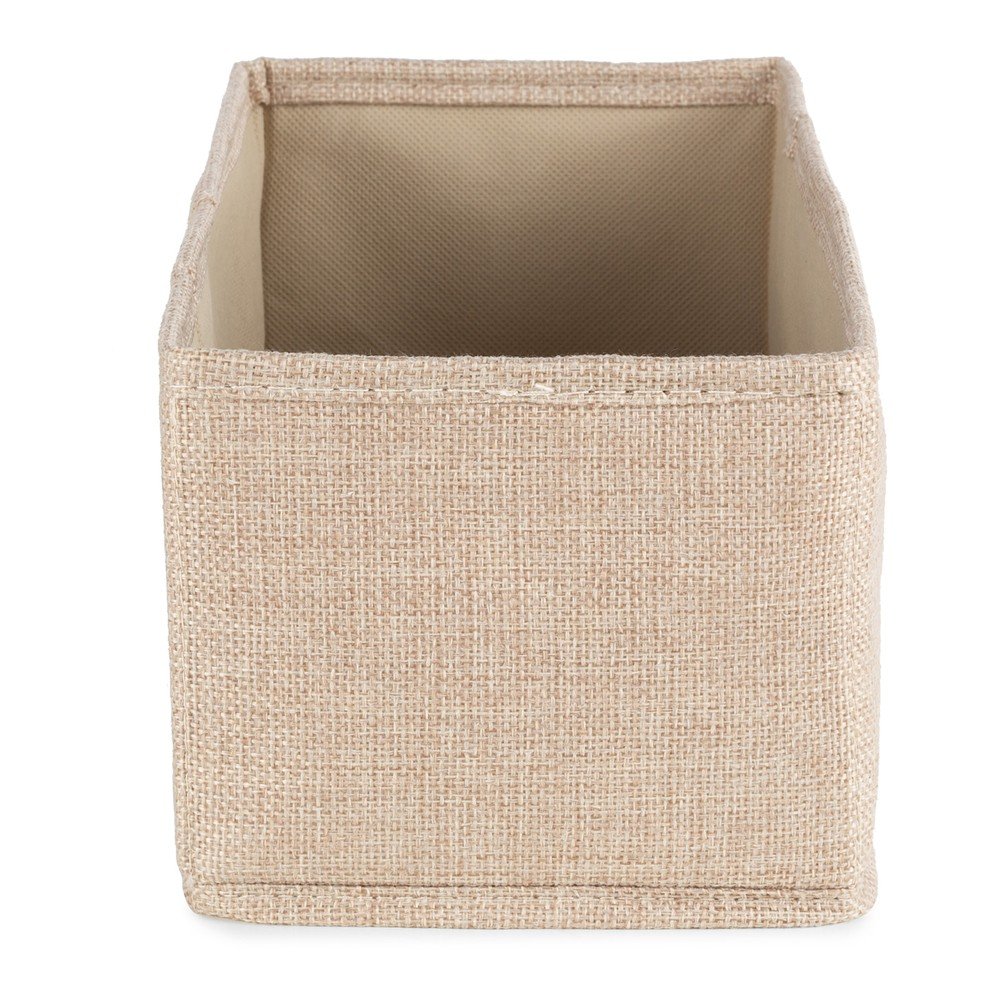 Beżowy tekstylny pojemnik 28x12x12 cm Sandy – Compactor (zdjęcie 4)