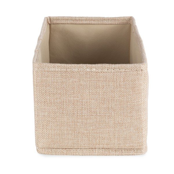 Beżowy tekstylny pojemnik 28x12x12 cm Sandy – Compactor-image-3