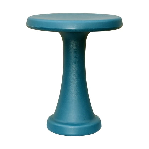 Zielono-niebieski stołek OneLeg, 32cm