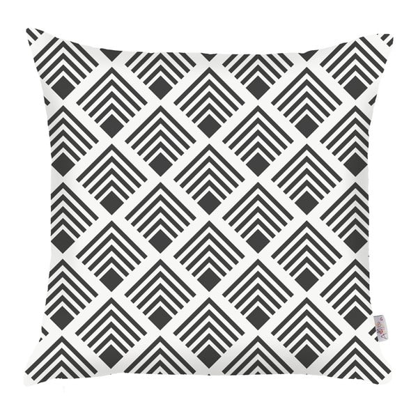 Czarno-biała poszewka na poduszkę Mike & Co. NEW YORK Geometrical, 43x43 cm