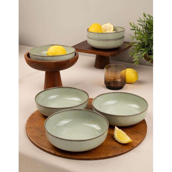 Jasnozielone porcelanowe miski zestaw 6 szt. 75 ml – Hermia-image-1