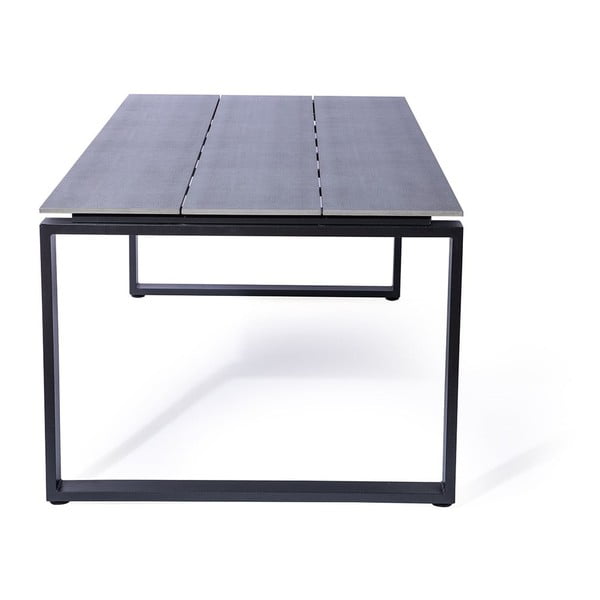 Zestaw 4 rattanowych krzeseł Gabriela i czarnego stołu Strong – Bonami Essentials-image-3