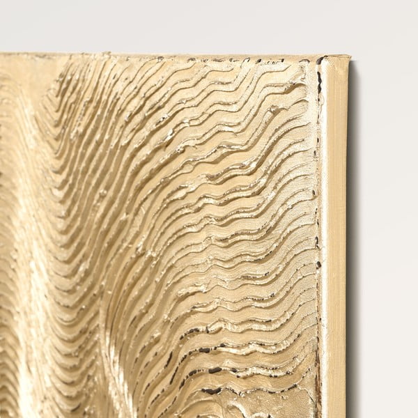 Ręcznie malowany obraz 88x118 cm Metallic Champagne – Malerifabrikken-image-3