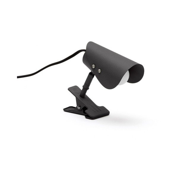 Czarna metalowa lampa stołowa z klipsem (wysokość 16 cm) Jula – Kave Home