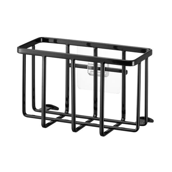 Czarny metalowy stojak na akcesoria do mycia naczyń bez wiercenia Film Hook – YAMAZAKI