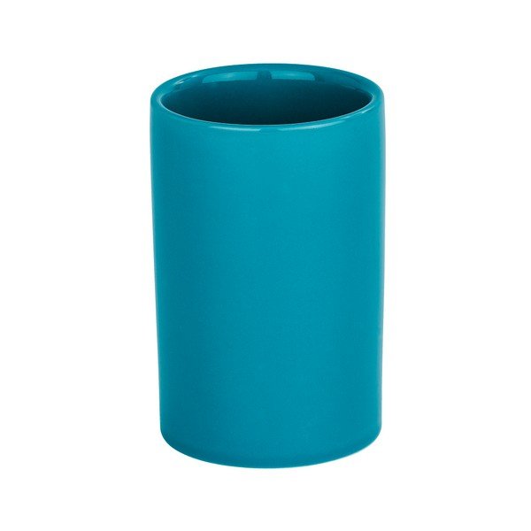 Turkusowy kubek na szczoteczki do zębów Wenko Polaris Petrol-image-1