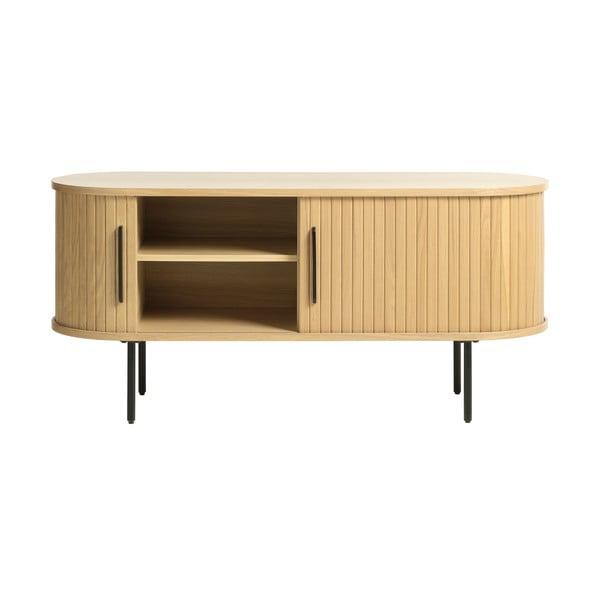 Szafka pod TV w dekorze dębu 120x56 cm Nola – Unique Furniture-image-4