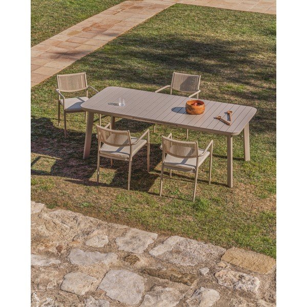 Metalowy stół ogrodowy 100x220 cm Izola – Kave Home-image-3