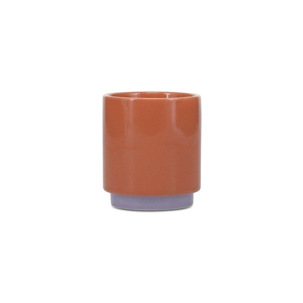 Pomarańczowa/fioletowa kamionkowa filiżanka 130 ml Duo – ONA