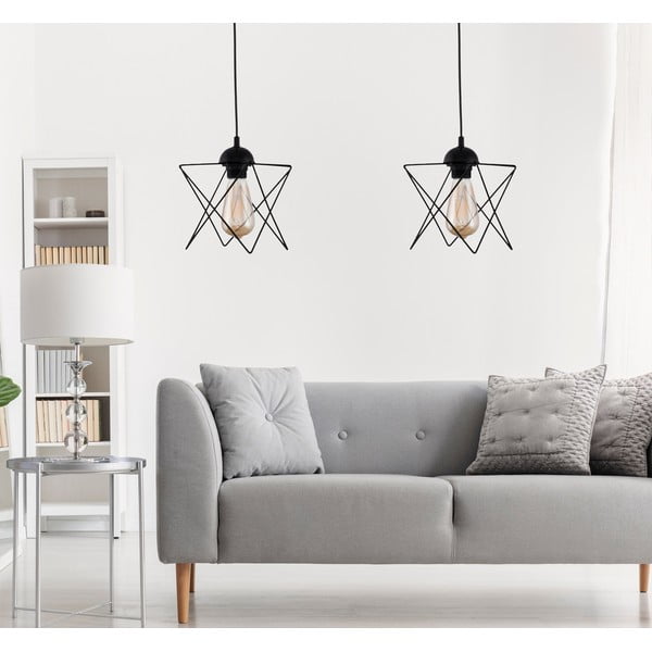 Czarna lampa wisząca – Opviq lights-image-1
